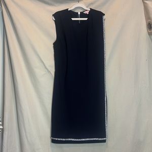 Ted Baker Size 1 (translates to 2-4); Black Sequin Dress. Flattering cut